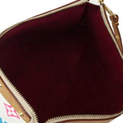 مملوكة مسبقًا Louis Vuitton White Multicolore Monogram Pochette Handbag