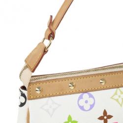 مملوكة مسبقًا Louis Vuitton White Multicolore Monogram Pochette Handbag