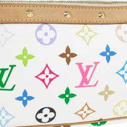 مملوكة مسبقًا Louis Vuitton White Multicolore Monogram Pochette Handbag