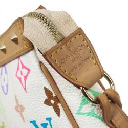 مملوكة مسبقًا Louis Vuitton White Multicolore Monogram Pochette Handbag