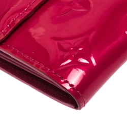 Louis Vuitton Rose Pop Monogram Vernis Sarah Wallet