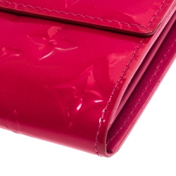 Louis Vuitton Rose Pop Monogram Vernis Sarah Wallet