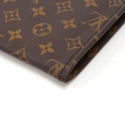 Pre Owned Louis Vuitton Monogram Canvas Poche Documents Clutch Bag