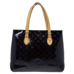 Pre Owned Louis Vuitton Purple Amarante Monogram Vernis Brentwood Tote