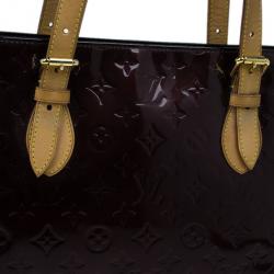 Pre Owned Louis Vuitton Purple Amarante Monogram Vernis Brentwood Tote