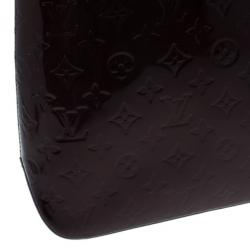 Pre Owned Louis Vuitton Purple Amarante Monogram Vernis Brentwood Tote