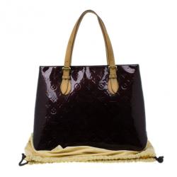 Pre Owned Louis Vuitton Purple Amarante Monogram Vernis Brentwood Tote