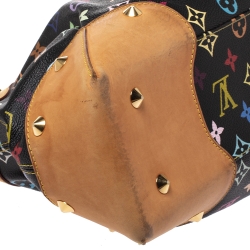 Pre Owned Louis Vuitton Black Multicolore Monogram Canvas Judy GM Bag            