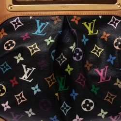 Pre Owned Louis Vuitton Black Multicolore Monogram Canvas Judy GM Bag            