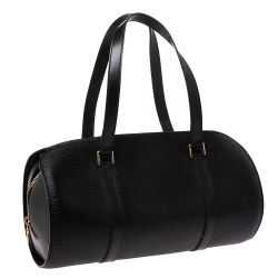 Pre Owned Louis Vuitton Black Epi Leather Soufflot Bag