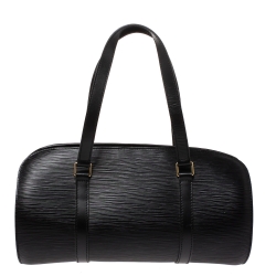 Pre Owned Louis Vuitton Black Epi Leather Soufflot Bag