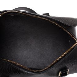 Pre Owned Louis Vuitton Black Epi Leather Soufflot Bag