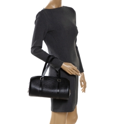 Pre Owned Louis Vuitton Black Epi Leather Soufflot Bag