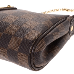 Pre Owned Louis Vuitton Damier Ebene Canvas Eva Pochette