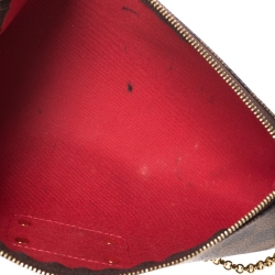 Pre Owned Louis Vuitton Damier Ebene Canvas Eva Pochette