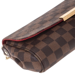 Pre Owned Louis Vuitton Damier Ebene Canvas Favorite MM Bag