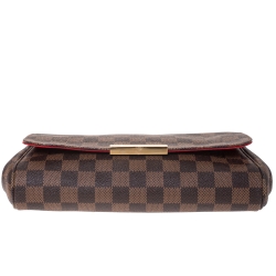 Pre Owned Louis Vuitton Damier Ebene Canvas Favorite MM Bag