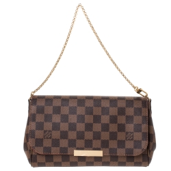 Pre Owned Louis Vuitton Damier Ebene Canvas Favorite MM Bag
