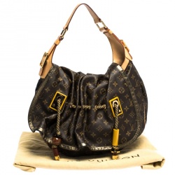 Pre Owned Louis Vuitton Monogram Canvas and Leather Limited Edition Kalahari GM Bag