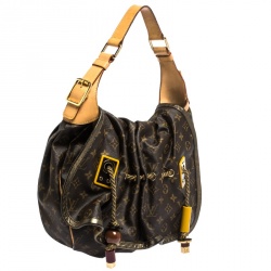 Pre Owned Louis Vuitton Monogram Canvas and Leather Limited Edition Kalahari GM Bag