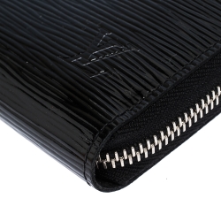 Pre Owned Louis Vuitton Black Electric Epi Leather Zippy Wallet