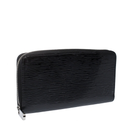 Pre Owned Louis Vuitton Black Electric Epi Leather Zippy Wallet