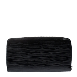Pre Owned Louis Vuitton Black Electric Epi Leather Zippy Wallet