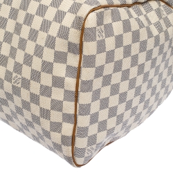 Pre Owned Louis Vuitton Damier Azur Canvas Keepall 50 Duffel Bag