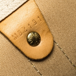 Pre Owned Louis Vuitton Damier Azur Canvas Keepall 50 Duffel Bag