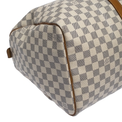 Pre Owned Louis Vuitton Damier Azur Canvas Keepall 50 Duffel Bag