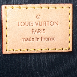 Pre Owned Louis Vuitton Blue Nuit Monogram Vernis Alma GM Bag