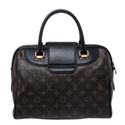 Pre Owned Louis Vuitton Black Monogram Canvas and Leather Limited Edition Golden Arrow Speedy Bag