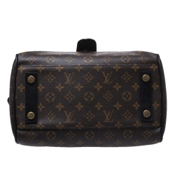 Pre Owned Louis Vuitton Black Monogram Canvas and Leather Limited Edition Golden Arrow Speedy Bag