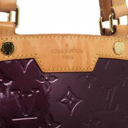 Pre Owned Louis Vuitton Rouge Fauviste Monogram Vernis Brea MM