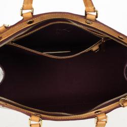 Pre Owned Louis Vuitton Rouge Fauviste Monogram Vernis Brea MM