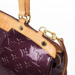 Pre Owned Louis Vuitton Rouge Fauviste Monogram Vernis Brea MM