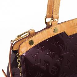 Pre Owned Louis Vuitton Rouge Fauviste Monogram Vernis Brea MM