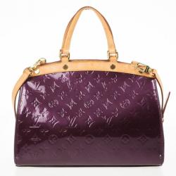 Pre Owned Louis Vuitton Rouge Fauviste Monogram Vernis Brea MM