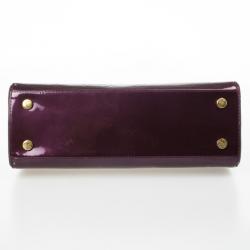 Pre Owned Louis Vuitton Rouge Fauviste Monogram Vernis Brea MM