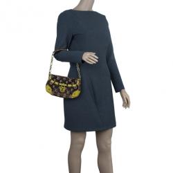 مملوكة مسبقًا Louis Vuitton Brown Monogram Limited Edition Velvet Trompe L'oeil Pochette