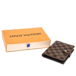 مملوكة مسبقًا Louis Vuitton Damier Ebene Canvas Ring Agenda Cover