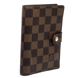 مملوكة مسبقًا Louis Vuitton Damier Ebene Canvas Ring Agenda Cover