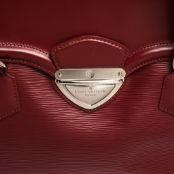 Pre Owned Louis Vuitton Red Epi Leather Bagatelle GM Bag