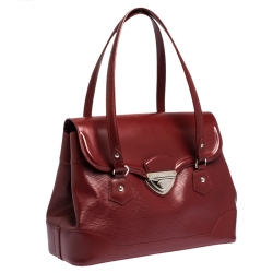 Pre Owned Louis Vuitton Red Epi Leather Bagatelle GM Bag