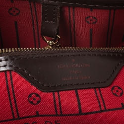Louis Vuitton Damier Ebene Canvas Neverfull MM Bag