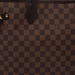 Louis Vuitton Damier Ebene Canvas Neverfull MM Bag