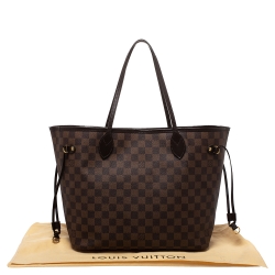 Louis Vuitton Damier Ebene Canvas Neverfull MM Bag