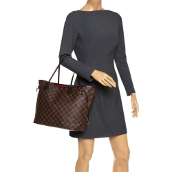 Buy Brand New Luxury Louis Vuitton Damier Ebene Neverfull MM Bag