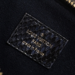 Pre Owned Louis Vuitton Monogram Canvas and Python Pallas Bag