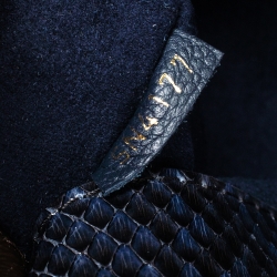 Pre Owned Louis Vuitton Monogram Canvas and Python Pallas Bag